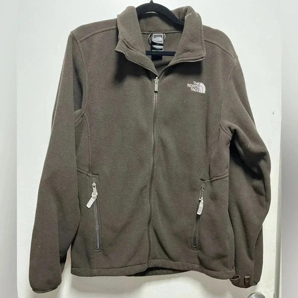 The North Face Fleece Jacket Full Zip With Pockets Black